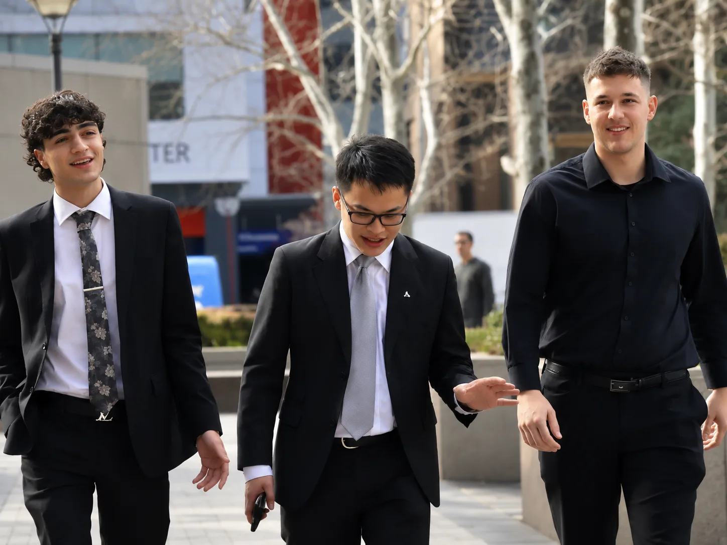 GLP Lawyers team walking outside the Perth office